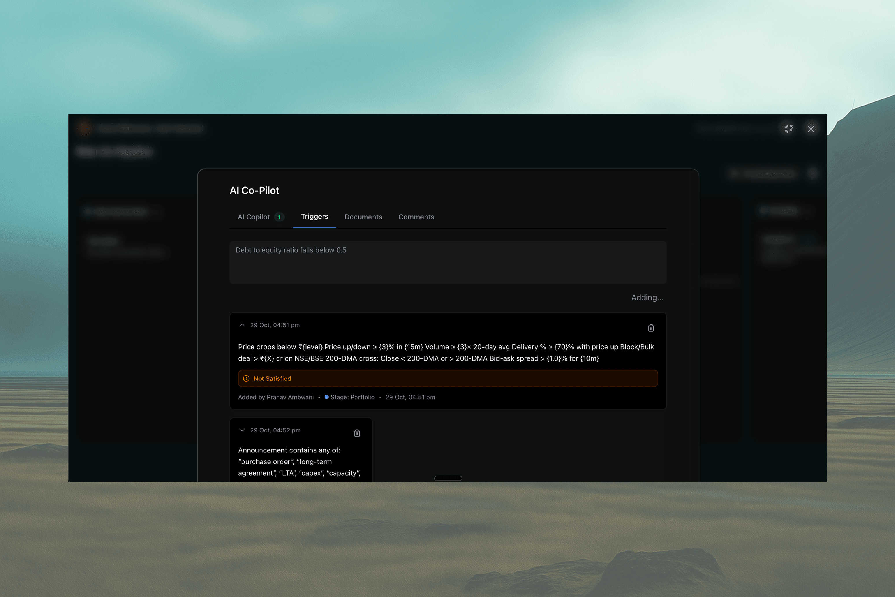 Triggers for anything